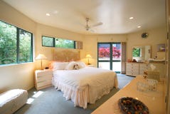 Bedroom With En Suite Bathroom Stock Photos - Image: 8899193