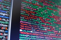 IT Bedrijf Programmeur Developer Screen Software broncode stock fotografie IT Bedrijf Programmeur Developer Screen Software broncode stock fotografie