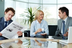 Bedrijfs gesprek royalty-vrije stock afbeelding Bedrijfs gesprek royalty-vrije stock afbeelding