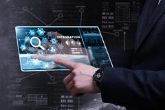 Bedrijfs, Technologie, van Internet en van het netwerk concept Jonge busine stock fotografie Bedrijfs, Technologie, van Internet en van het netwerk concept Jonge busine stock fotografie