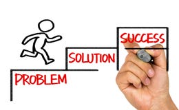 Bedrijfsconcept: het succes van de probleemoplossing stock foto Bedrijfsconcept: het succes van de probleemoplossing stock foto