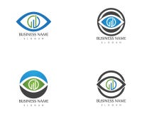 Bedrijfsfinanciënpictogram met de illustratie van het oogontwerp vector illustratie Bedrijfsfinanciënpictogram met de illustratie van het oogontwerp vector illustratie