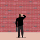 Bedrijfsimpasse vector illustratie Bedrijfsimpasse vector illustratie
