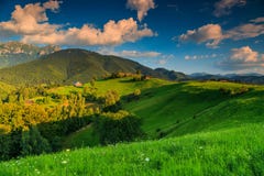 Bedöva lantligt landskap nära kli, Transylvania, Rumänien, Europa royaltyfri foto Bedöva lantligt landskap nära kli, Transylvania, Rumänien, Europa royaltyfri foto