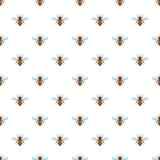 Bee queen of insect icon, flat style royalty free illustration Bee queen of insect icon, flat style royalty free illustration