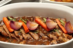 Beef Roast with Gravy sauce royalty free stock photography Beef Roast with Gravy sauce royalty free stock photography