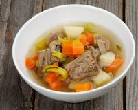 Beef Soup Stock Photo