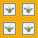 Beehive Seamless Pattern Royalty Free Stock Photography