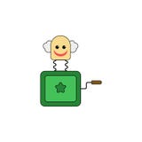 Beeldverhaaldoos in hefboomstuk speelgoed gekleurd pictogram De tekens en de symbolen kunnen voor Web, embleem, mobiele toepassin royalty-vrije illustratie Beeldverhaaldoos in hefboomstuk speelgoed gekleurd pictogram De tekens en de symbolen kunnen voor Web, embleem, mobiele toepassin royalty-vrije illustratie