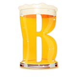 BEER ALPHABET letter B stock illustration BEER ALPHABET letter B stock illustration