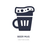 beer mug icon on white background. Simple element illustration from Drinks concept royalty free illustration beer mug icon on white background. Simple element illustration from Drinks concept royalty free illustration
