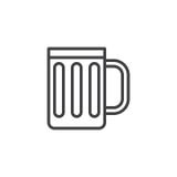 Beer mug line icon stock illustration Beer mug line icon stock illustration