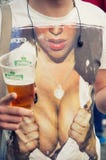 Beer and woman