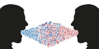 Begrepp av oppositionen mellan den litterära anden och den matematiska meningen vektor illustrationer Begrepp av oppositionen mellan den litterära anden och den matematiska meningen vektor illustrationer