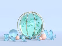 begrepp för klar för sfär för gräsplan för tolkning 3d abstrakt blå vinter för bakgrund stock illustrationer begrepp för klar för sfär för gräsplan för tolkning 3d abstrakt blå vinter för bakgrund stock illustrationer