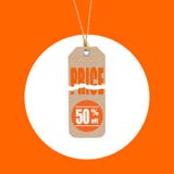 Begrepp för shoppingförsäljningsetikett som isoleras på vit stock illustrationer Begrepp för shoppingförsäljningsetikett som isoleras på vit stock illustrationer