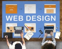 Begrepp för utveckling för Website för arbete för rengöringsdukdesign arkivbild Begrepp för utveckling för Website för arbete för rengöringsdukdesign arkivbild