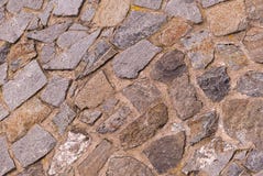 Rounded Pebble Stones And Concrete Stock Photo - Image of structure