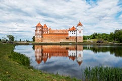 Belarus. The Grodno. Mir Castle is a museum and castle complex. May 22, 2017 stock photography Belarus. The Grodno. Mir Castle is a museum and castle complex. May 22, 2017 stock photography