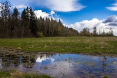 Belarusian open spaces in the spring royalty free stock photos Belarusian open spaces in the spring royalty free stock photos