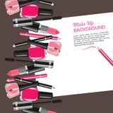 A beleza compõe o fundo abstrato dos cosméticos da forma ilustração stock A beleza compõe o fundo abstrato dos cosméticos da forma ilustração stock
