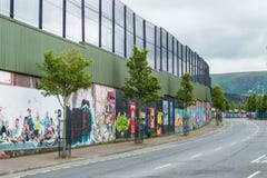 Belfast väggmålningar arkivfoto Belfast väggmålningar arkivfoto