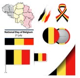 Belgien nationell dag royaltyfri illustrationer Belgien nationell dag royaltyfri illustrationer