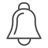 Bell linii ikona Handbell wektorowa ilustracja odizolowywająca na bielu Bożenarodzeniowy dekoracja konturu stylu projekt, projekt ilustracja wektor Bell linii ikona Handbell wektorowa ilustracja odizolowywająca na bielu Bożenarodzeniowy dekoracja konturu stylu projekt, projekt ilustracja wektor