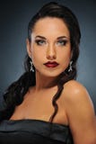 Bella donna del brunette immagine stock Bella donna del brunette immagine stock
