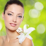 Belle femme en bonne santé avec la peau propre image libre de droits Belle femme en bonne santé avec la peau propre image libre de droits