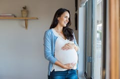 Belle femme enceinte Photos libres de droits Belle femme enceinte Photos libres de droits
