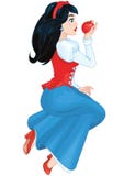 Belle princesse mignonne Snow White illustration libre de droits Belle princesse mignonne Snow White illustration libre de droits