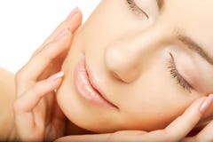 Bello giovane fronte femminile immagini stock Bello giovane fronte femminile immagini stock