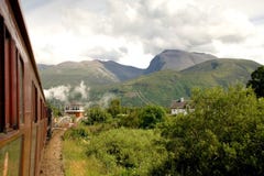 Ben Nevis From The Train Stock Image