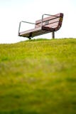 Bench on top of a hill royalty free stock photography Bench on top of a hill royalty free stock photography