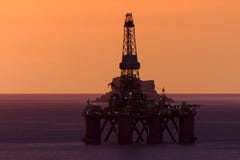 Benghisa, Malta - 3 December 2015: Oil Rig. royalty free stock images Benghisa, Malta - 3 December 2015: Oil Rig. royalty free stock images