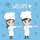 Benvenuto del cuoco unico un'espressione felice e piacevole royalty illustrazione gratis Benvenuto del cuoco unico un'espressione felice e piacevole royalty illustrazione gratis