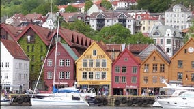 Bergen-Panorama stock video footage Bergen-Panorama stock video footage