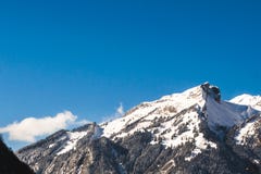 Bergskedjalandskapsikt alpina Swizerland arkivbild Bergskedjalandskapsikt alpina Swizerland arkivbild