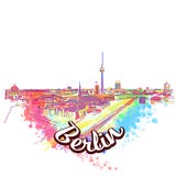 Berlin Skyline Drawing Art Concept illustration libre de droits Berlin Skyline Drawing Art Concept illustration libre de droits