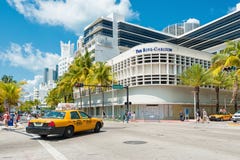 Beroemd Art Deco Hotels in Zuidenstrand, Miami stock afbeelding Beroemd Art Deco Hotels in Zuidenstrand, Miami stock afbeelding