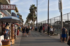 Berömd Venice Beach strandpromenad royaltyfri foto Berömd Venice Beach strandpromenad royaltyfri foto