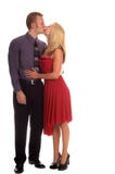 Beso de la tarjeta del día de San Valentín imagenes de archivo Beso de la tarjeta del día de San Valentín imagenes de archivo
