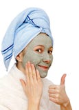 Best facial mask for a healthy skin Stock Photography Best facial mask for a healthy skin Stock Photography
