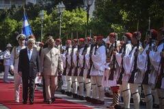 Besök för president Ram Nath Kovind för Indien ` s i Grekland arkivfoton Besök för president Ram Nath Kovind för Indien ` s i Grekland arkivfoton