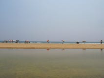 Betäubungsansicht des Strandes bei Varkala, Kerala, Indien stockfotografie Betäubungsansicht des Strandes bei Varkala, Kerala, Indien stockfotografie