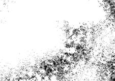 Beunruhigter punktierter Schwarzweiss-Weinleseüberlagerungshintergrund vektor abbildung Beunruhigter punktierter Schwarzweiss-Weinleseüberlagerungshintergrund vektor abbildung