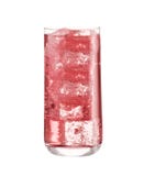 Bevanda rossa del coctail con i cubs del ghiaccio fotografia stock libera da diritti Bevanda rossa del coctail con i cubs del ghiaccio fotografia stock libera da diritti
