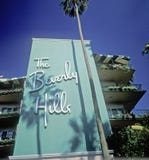 Beverly Hills Hotel, Los Ángeles, California imagen de archivo Beverly Hills Hotel, Los Ángeles, California imagen de archivo