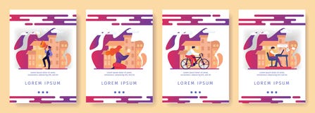 Bevorderings Creatief Idee, Fiets, Online Onderwijs stock illustratie Bevorderings Creatief Idee, Fiets, Online Onderwijs stock illustratie